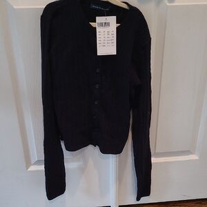 New With Tags Navy Brandy Melville Navy  Cardigan